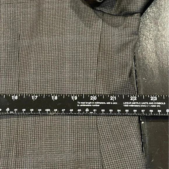 Brooks Brothers 346 Wool Charcoal Gray Glen Check Mens Sport Coat Blazer 44L - Picture 11 of 14